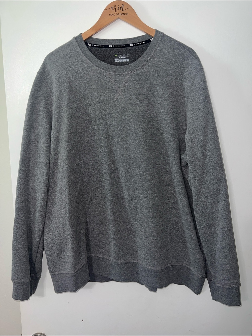 tek gear Men's Crewneck Sweatshirt - Gray